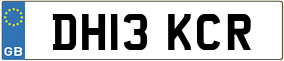Truck License Plate